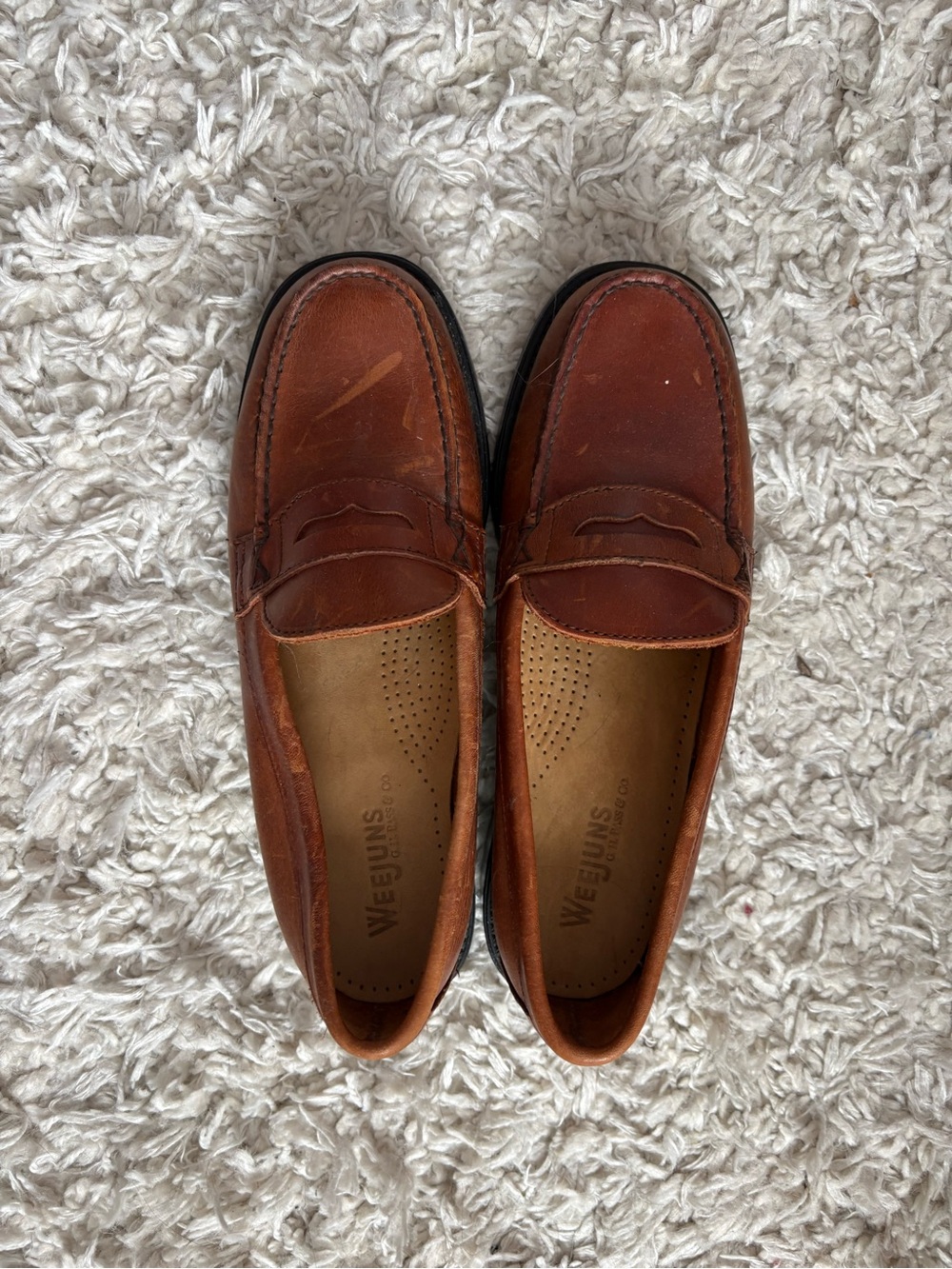 Women’s Brown Leather Penny Loafers